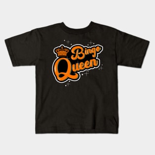 Bingo Queen Retro Bingo Kids T-Shirt